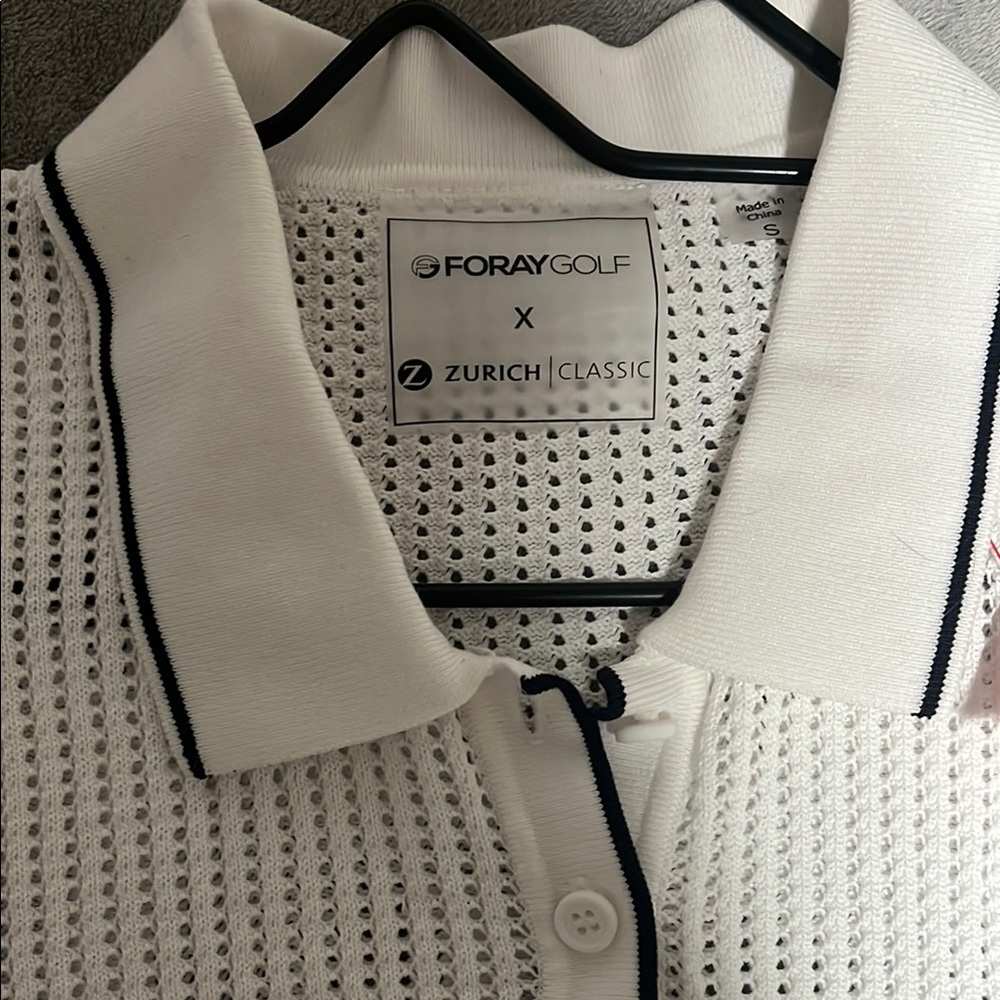 Foray Golf White Polo Shirt